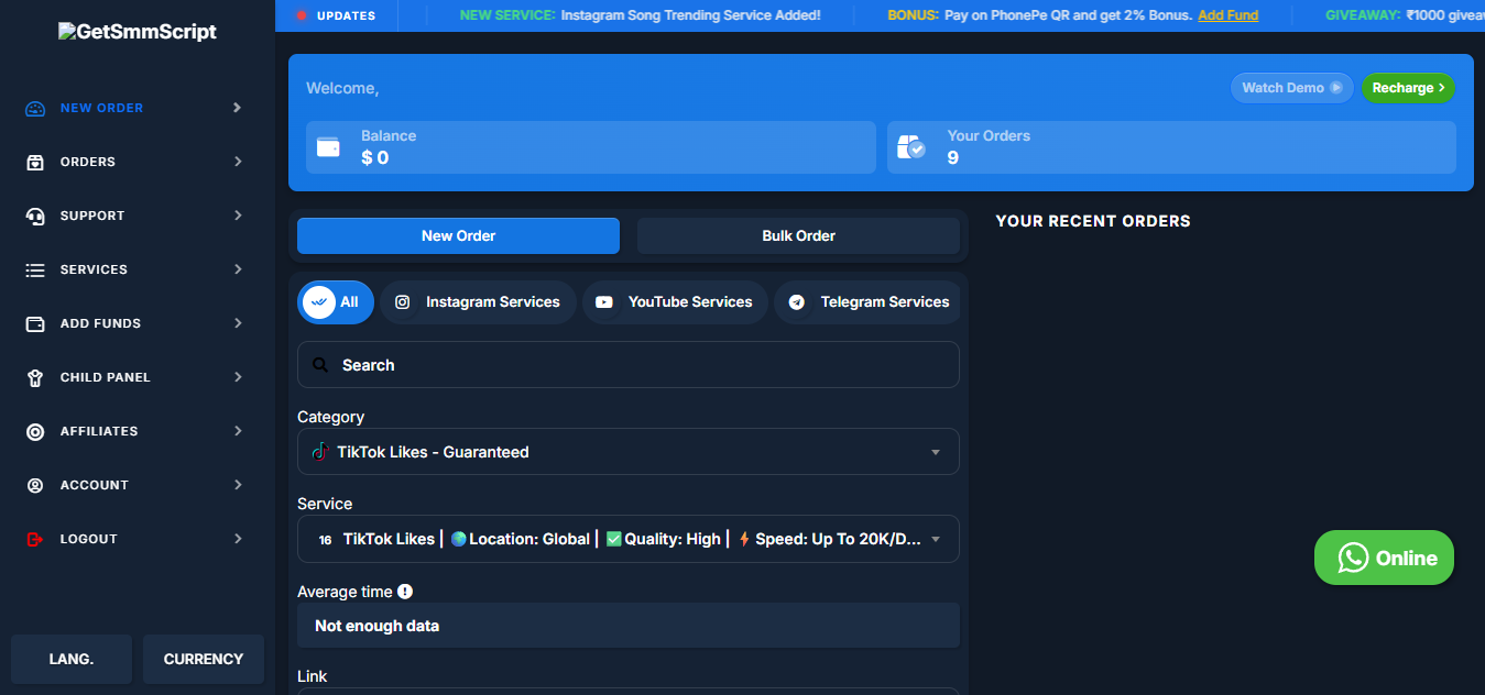 MyFame Smm Panel Script Download